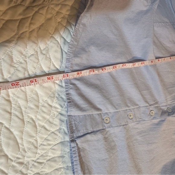 Sunday Best Blue Cropped Long Sleeve Shirt - Picture 8 of 9